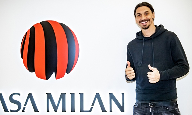 Ảnh Ibrahimovic ra mắt AC Milan - Bóng Đá