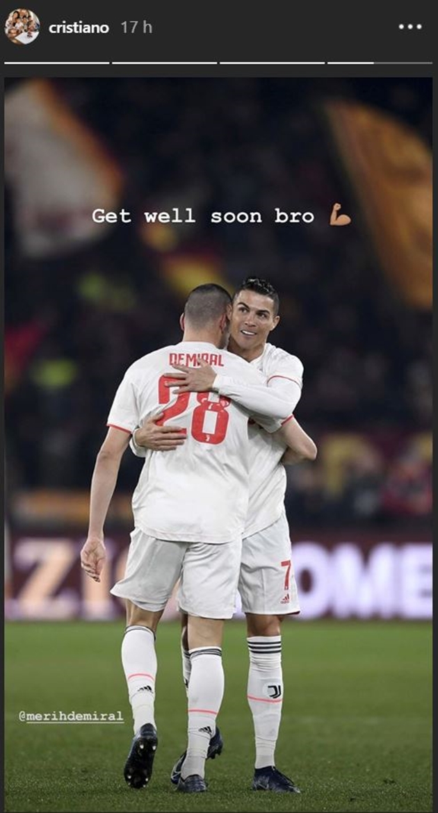 Ronaldo nhắn nhủ Demiral trên Instagram - Bóng Đá