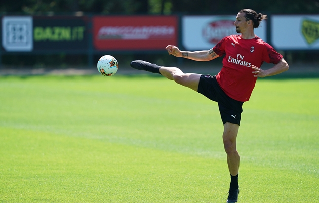 Ibrahimovic tập luyện cùng AC Milan - Bóng Đá