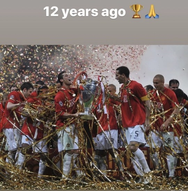 Cristiano Ronaldo reminisces over Manchester United’s Champions League final win on Instagram - Bóng Đá