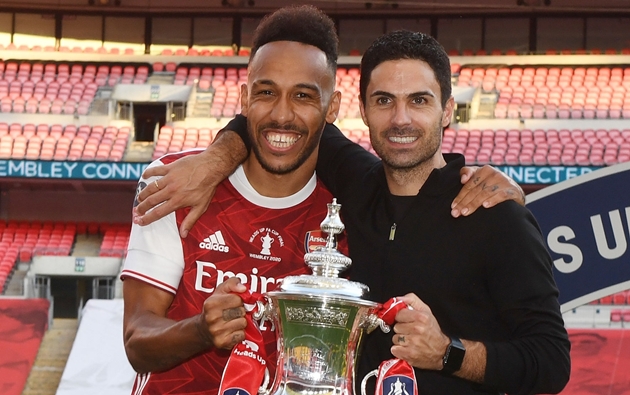 Mikel Arteta đang mong chờ Aubameyang trở lại.