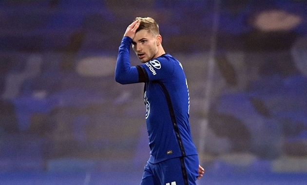 Timo Werner đang gặp khó khăn ở Chelsea.