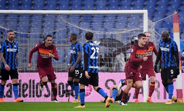 Conte mắc sai lầm tai hại, Inter chia điểm đáng tiếc trước Roma - Bóng Đá