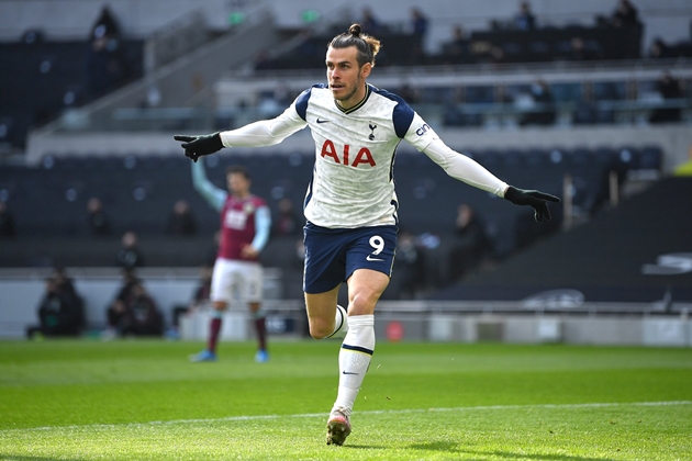 Gareth Bale's goal for Spurs after just 68 seconds is the quickest goal ever scored against Burnley in the Premier League - Bóng Đá