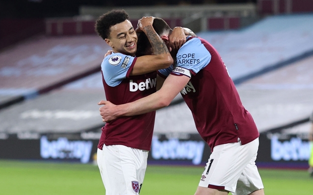 Declan Rice makes bold Jesse Lingard claim after Man Utd star's West Ham resurgence - Bóng Đá