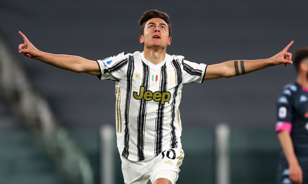 Paulo Dybala trong màu áo Juventus.