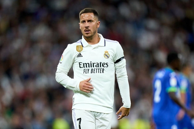 Hazard không kiểm soát được cân nặng trong thời gian khoác áo Real Madrid.