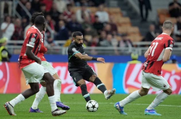 5 điểm nhấn AC Milan 1-3 Liverpool: Khát khao của Salah; Khác biệt lớn trên ghế nóng