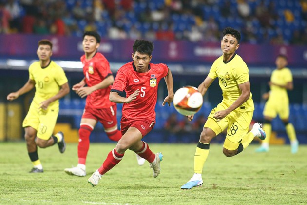 Chiến đấu kiên cường U22 Lào vẫn thất bại trước Malaysia - Bóng Đá