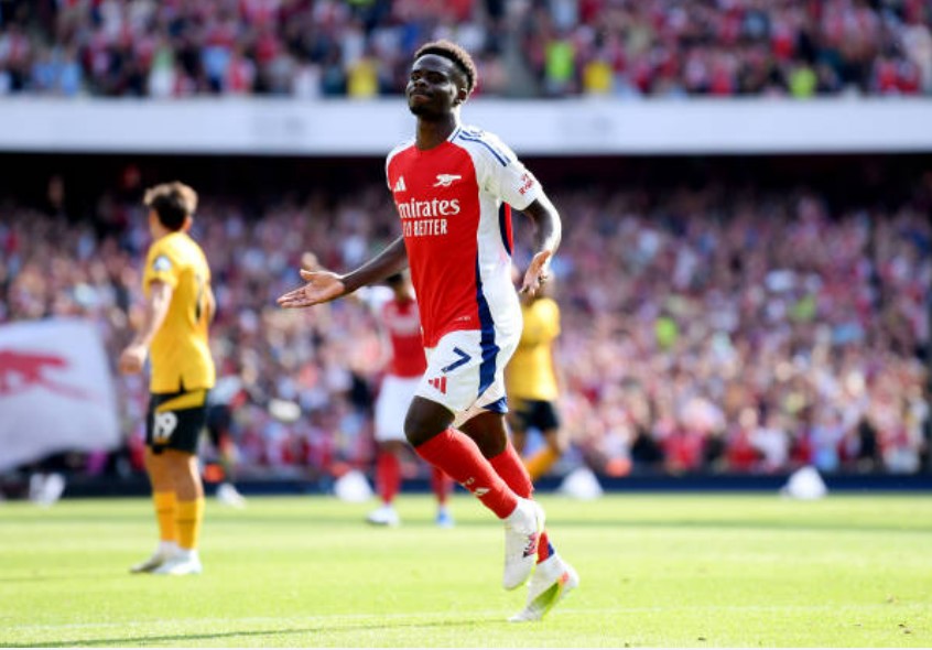 Havertz, Saka thay nhau tỏa sáng, Arsenal thắng dễ Wolves ngày ra quân