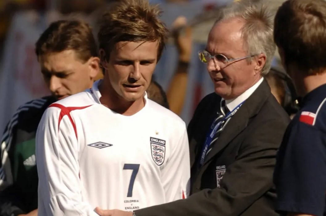 Đội hình tuyển Anh ở trận cuối cùng Sven-Goran Eriksson dẫn dắt