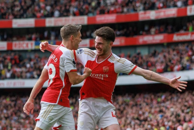 Ảnh bài viết Arsenal bị tố 'gian lận', Declan Rice phản pháo