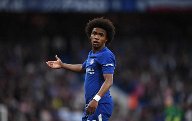 NÓNG: Willian vắng mặt tại buổi tập mới nhất của Chelsea vì lý do 