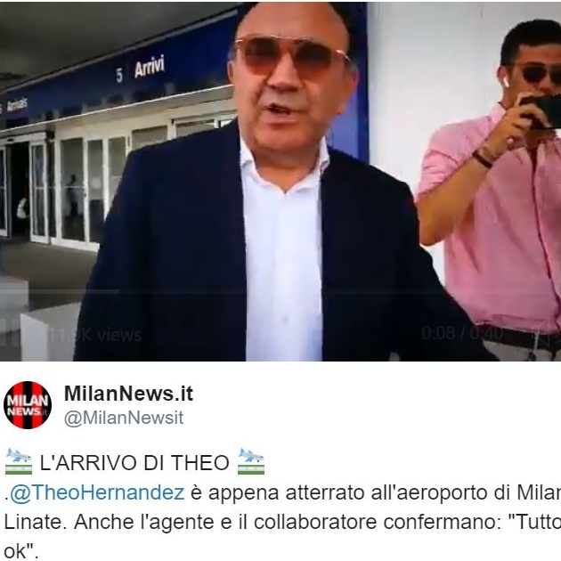 Theo arrives for Milan - Bóng Đá