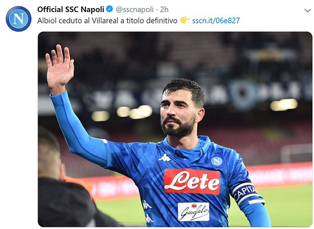 CHÍNH THỨC: Raul Albiol nói lời tạm biệt Napoli - Bóng Đá
