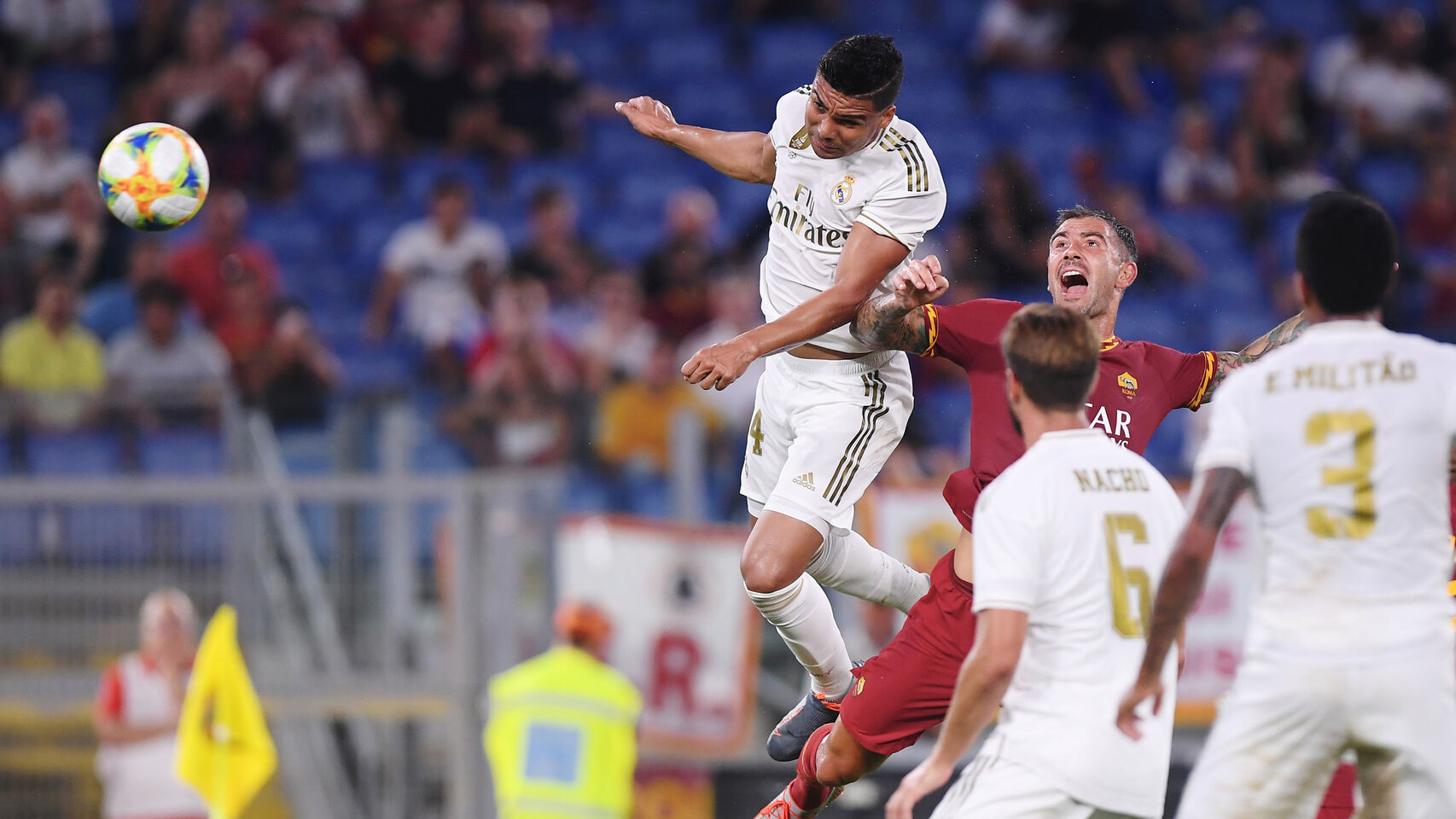 ảnh trận Roma - Madrid - Bóng Đá
