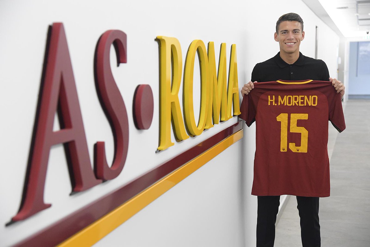 ảnh Moreno ra mắt AS Roma - Bóng Đá