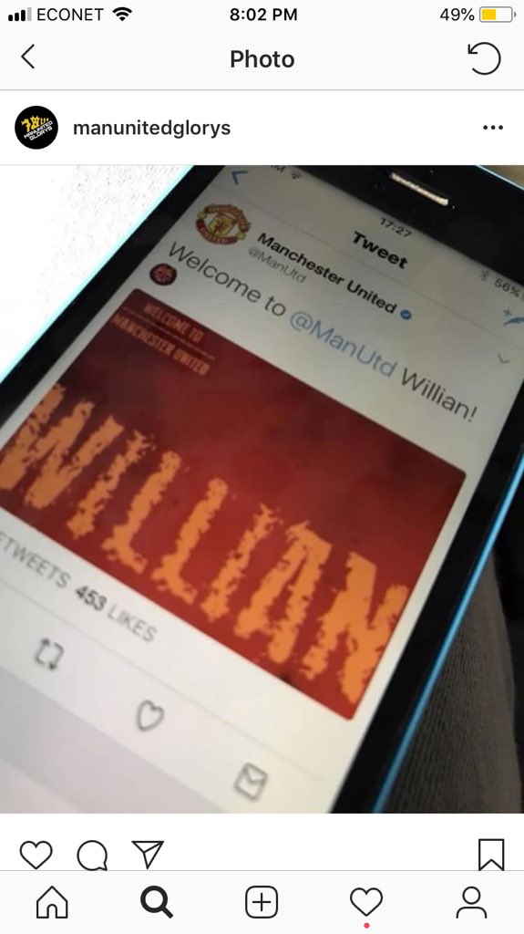 Twitter MU công bố ký hợp đồng với Willian - Bóng Đá