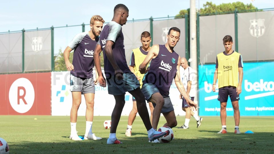 dembele tập luyện tại barca - Bóng Đá