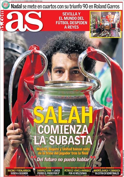 M.U, Bayern, Real ra giá cho Salah - Bóng Đá