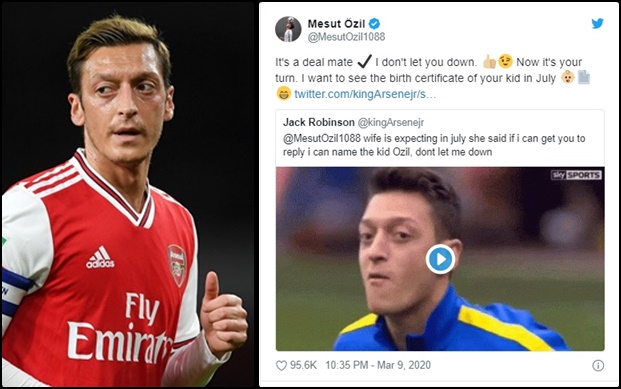 Fan Arsenal muốn đặt con theo tên của Ozil - Bóng Đá