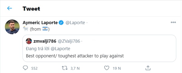 Aymeric Laporte tiết lộ đối thủ khó nhằn nhất - Bóng Đá