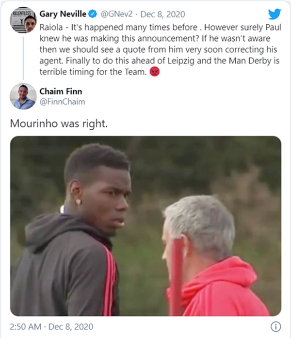 Man Utd fans admit Jose Mourinho was right about Paul Pogba in Deja Vu of saga - Bóng Đá