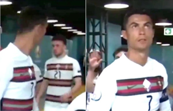 Cristiano Ronaldo: Fans think Portugal star was fuming with Diogo Jota in tunnel - Bóng Đá