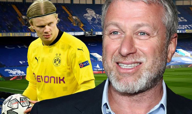Abramovich tham chiến thương vụ Haaland.