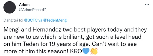 Birmingham City fans react to United loanee Teden Mengi's performance - Bóng Đá