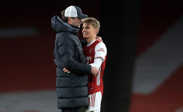 Jurgen Klopp reveals he’s ‘always followed’ Arsenal captain Martin Odegaard - Bóng Đá