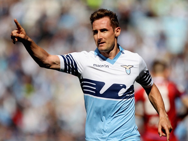 Klose sẽ tiếp tục đá cho Lazio. Ảnh: Internet.