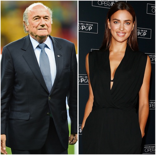 Irina Shayk phủ nhận có quan hệ với ông Blatter. Ảnh: Internet.