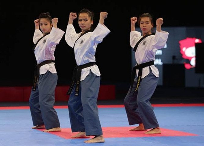 Tuyển Taekwondo Việt Nam đã giành chiến thắng trong phần thi lại.