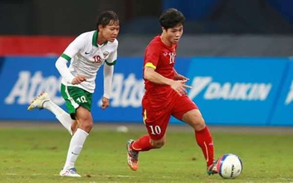  Công Phượng (10) và U23 Việt Nam đã giành HCĐ sau chiến thắng thuyết phục trước U23 Indonesia chiều 15.6. Ảnh: Internet.