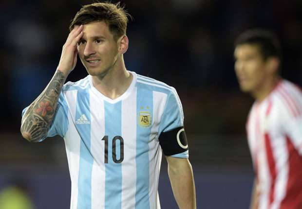 Messi thất vọng vì trận hòa. Ảnh internet.