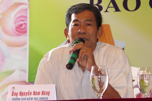 Ông Nguyễn Nam Hùng - trưởng ban kiểm tra VFF- Ảnh: S.H.