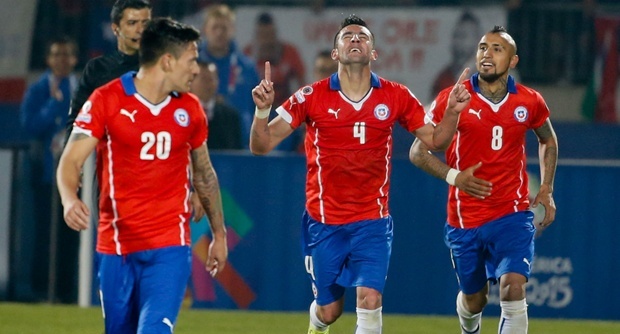 Đội tuyển Chile rộng vào chung kết Copa America 2015. Ảnh: Internet.