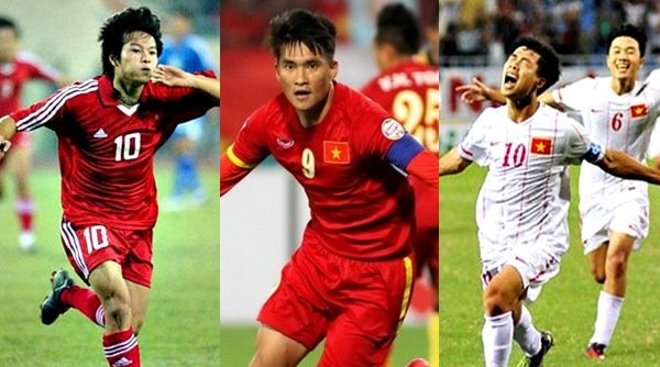 Văn Quyến, Công Vinh và Công Phượng đều là những tài năng của bóng đá Việt Nam. Ảnh: Internet.
