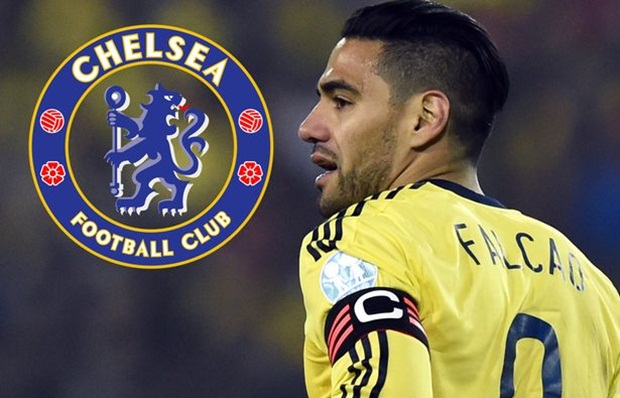 Trên trang chủ Chelseafc.com đã công bố Chelsea sở hữu thành công tiền đạo Radamel Falcao từ Monaco theo dạng cho mượn. Ảnh: Internet.