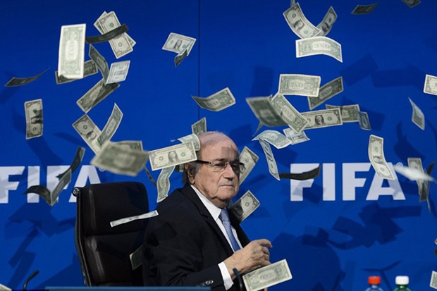 Blatter bị phản đối kịch liệt. Ảnh internet.