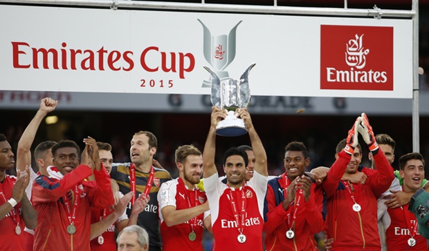 Arsenal vô địch Emirates cúp sau 5 năm. Ảnh: Internet.