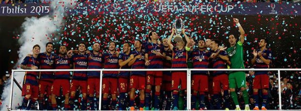 Barca đã vô địch Siêu cúp châu Âu. Ảnh: Internet.