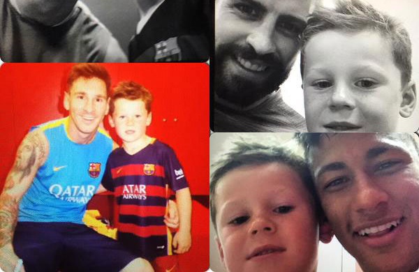 Con trai Rooney khoe ảnh tự sướng với Messi, Neymar