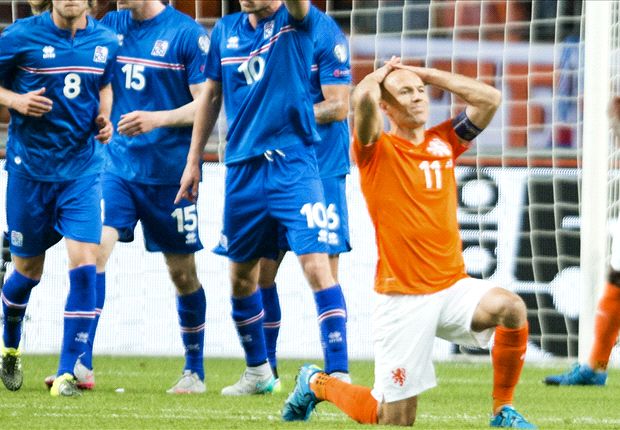 Hà Lan lại để thua Iceland. Ảnh: Internet.
