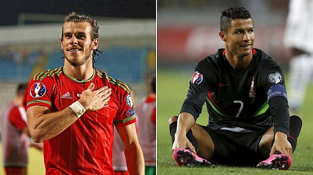 Ronaldo và Bale: Hai sắc thái trái ngược. Ảnh: Internet.