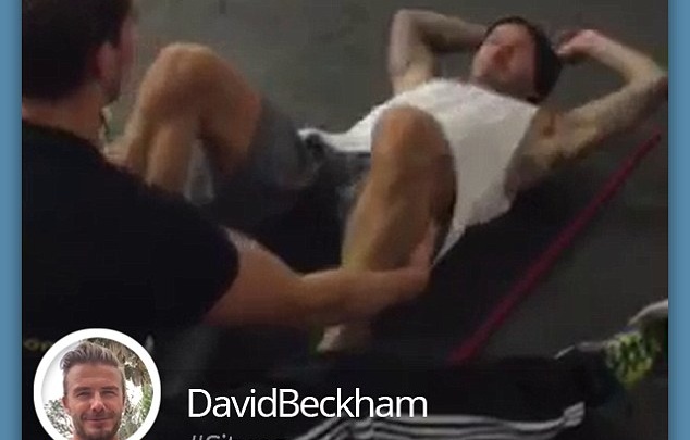 David Beckham thực hiện bài tập khó của Floyd Mayweather