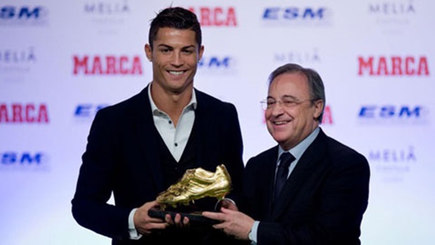 Chủ tịch Perez gửi lời tri ân Ronaldo. Ảnh: Internet.