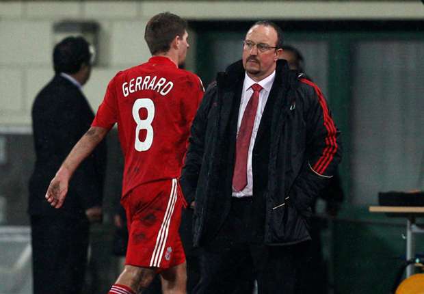 Gerrard và Benitez có mối quan hệ không tốt. Ảnh internet.