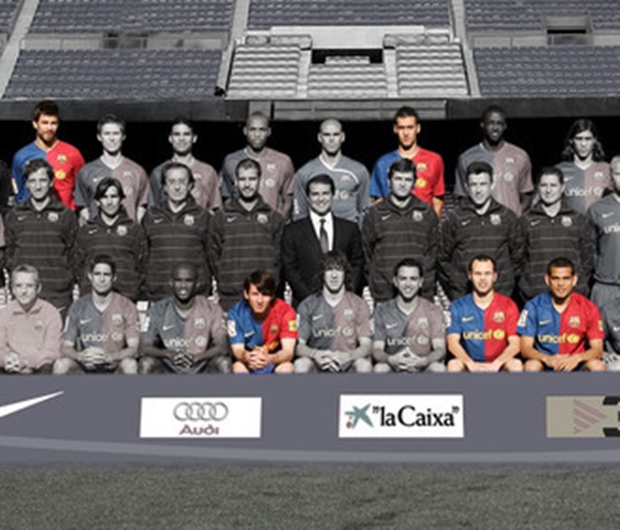 Những cầu thủ còn sót lại của Barcelona trong đội hình năm 2009. Ảnh: Internet.